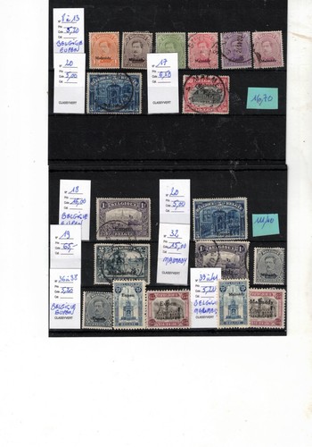 Timbre belgique occupation - de,
