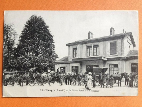Carte postale 1900 - postale, nangis