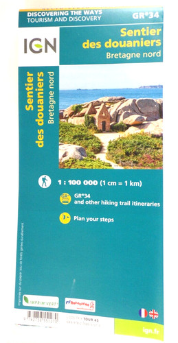 Carte ign gr34 sentier des - ign,