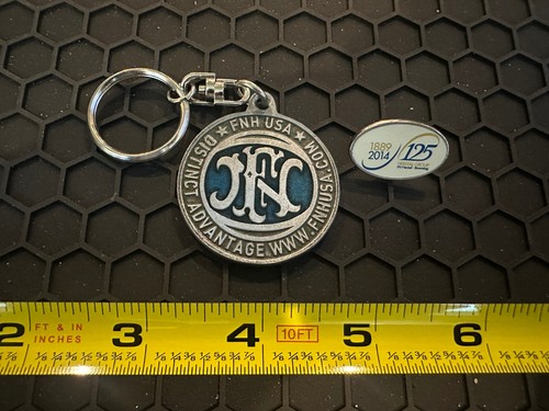 Fnh herstal keychain - fnh, large