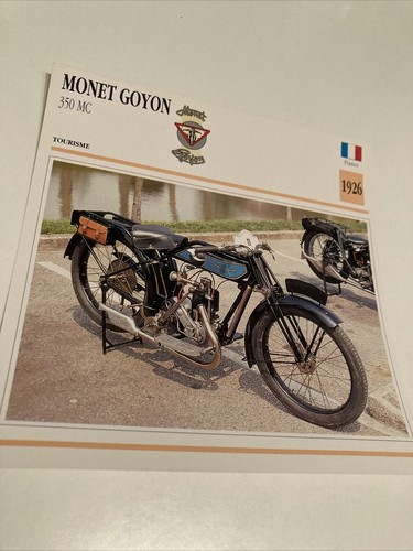 Monet goyon 350 1926 carte - monet,