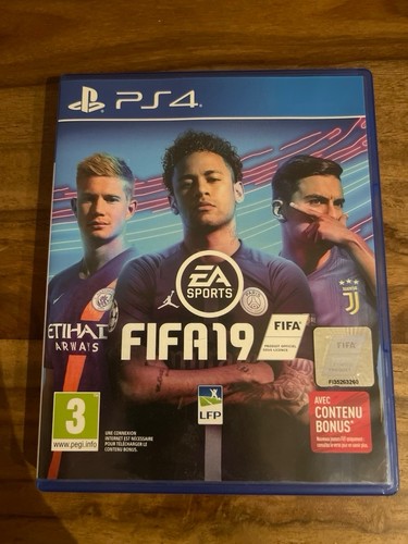 Jeu ps4 fifa - 19, boîte