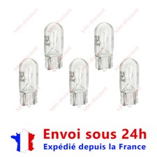 Lot de 5 Ampoules T10 W5W 12v