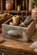 Ancien tiroir bois massif