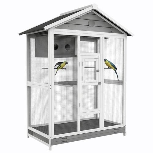 Pawhut cage oiseaux - à,