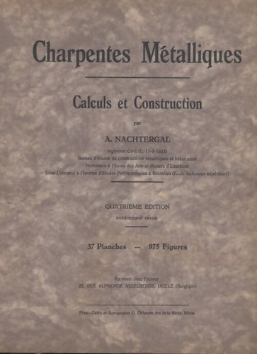 Charpentes métalliques a - -,