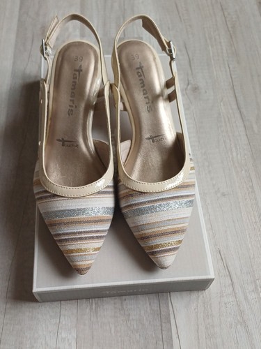 Escarpin tamaris coloris beige - tamaris,