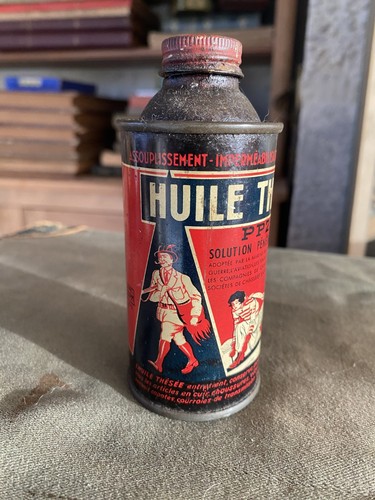 Ancien bidon publicitaire - ancien,