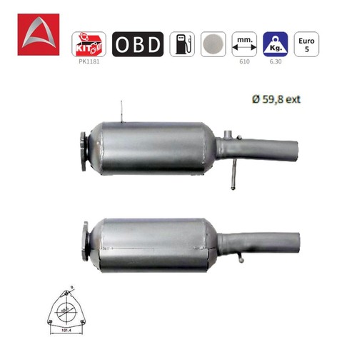 Filtre particules diesel - filtre,