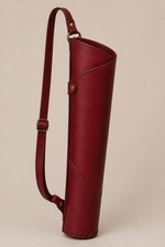 Handmade Dark Red Leather