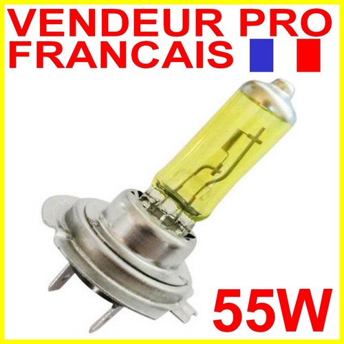 Ampoule lampe 55w jaune - h7,