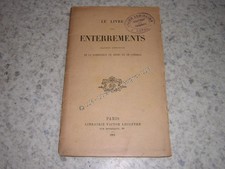 1901.le livre des enterrements.chant cérémonie catholique latin