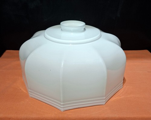 Abat jour opaline blanche - jour,