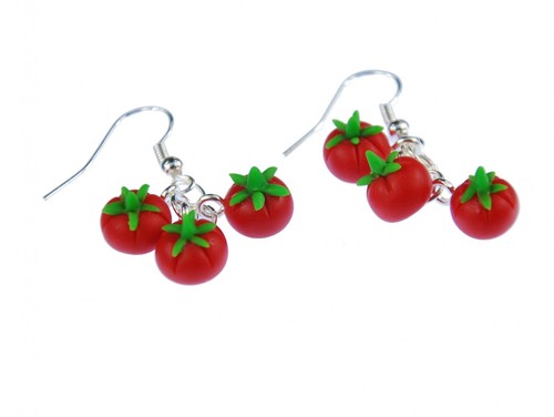 Tomate boucles oreilles - boucles, d'oreilles