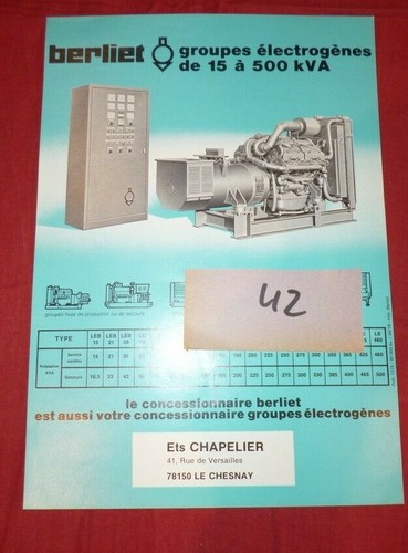Berliet prospectus - n°42,