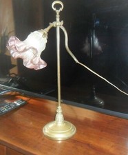 MAGNIFIQUE LAMPE DE BUREAU ou NOTAIRE  en bronze H 47 cms- réglable