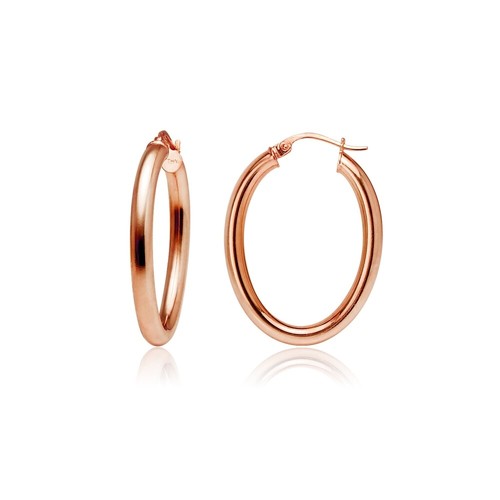 Boucles oreilles ovales 3mm - d'oreilles,