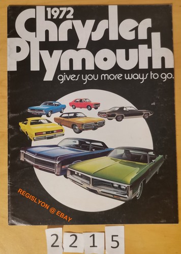 Chrysler plymouth avec valiant - chrysler,