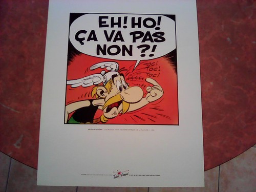 Sérigraphie astérix fils - astérix,
