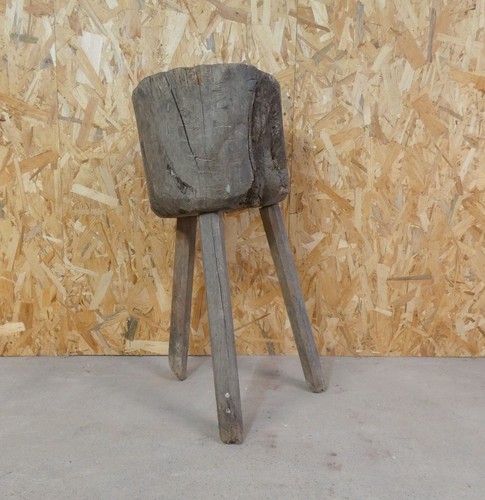 Ancien billot bois art - en,