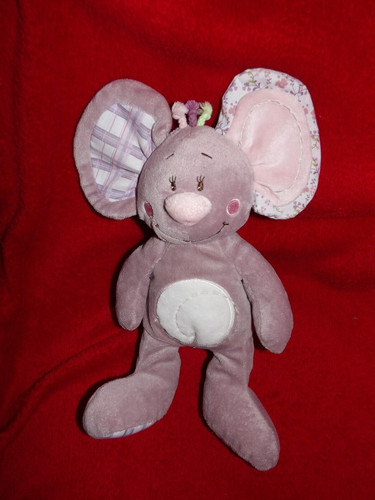 Doudou peluche noukie souris - peluche,