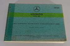 Parts catalogue/spare parts list Mercedes Unimog Type 421 Edition D status 03/1973