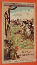 CHROME 1910-1914 CHOCOLATE GUERIN-BOUTRON HAND WEAPONS SWORD CAVALRY CUIRASSIER