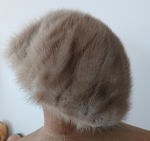 Toque fourrure vison - fourrure,