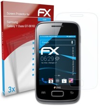 atFoliX 3x Protecteur d'écran pour Samsung Galaxy Y Duos GT-S6102 clair