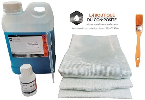 Resine polyester 2kg 2m - 2kg, 2m²