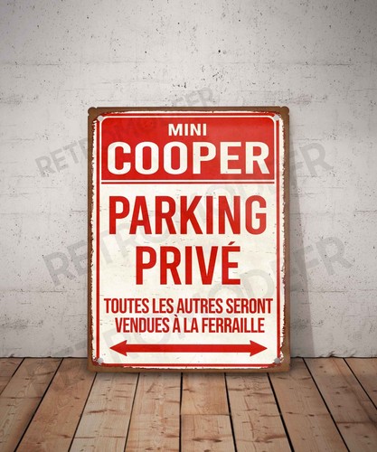 Plaque métal vintage - , mini