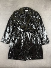 Trench-coat vinyle noir