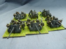 6 WW2 German Anti Tank Guns Painted 1/72 20mm.