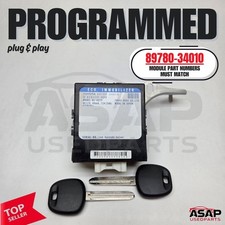 PROGRAMMED PLUG & PLAY IMMOBILIZER + 2 KEYS TOYOTA SEQUOIA 2001-2007 89780-34010
