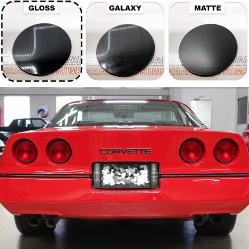 Glossy black rear plate - glossy,