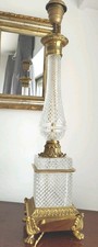 GRD LAMPE CRISTAL TAILLÉ ET