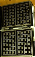 Krampouz Brussels Waffle Cast Iron Plates 4x6 excellent condition