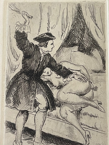 Gravure originale curiosa