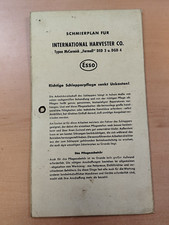 IHC MC Cormick ESSO Farmall DED 3 DGD 4 lubrication plan tractor brochure 45