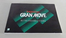 Operating instructions / manual Daihatsu Gran Move booth 1998