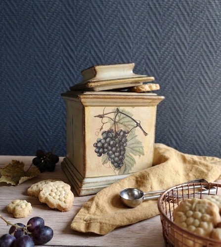 Ancien pot biscuits - ancien, à