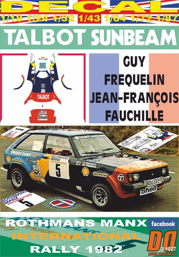 Decal talbot sunbeam - talbot, lotus