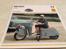 Carte moto Bernardet scooter 250 BM 1951 collection Atlas France