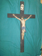Wood Jesus Christ Mostly Cross 1780! Very nice representation