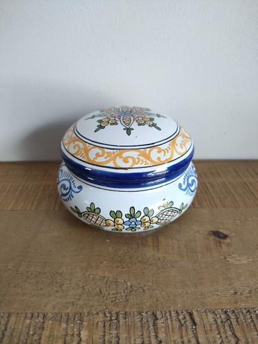 Petite bonbonnière faience - bonbonnière,