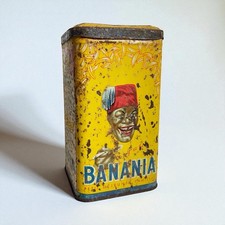 Vintage: Old Pretty Cocoa Advertising Sheet Box BANANIA Y'A BON "Flour"