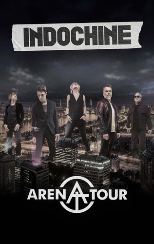 Indochine arena tour affiche - arena,