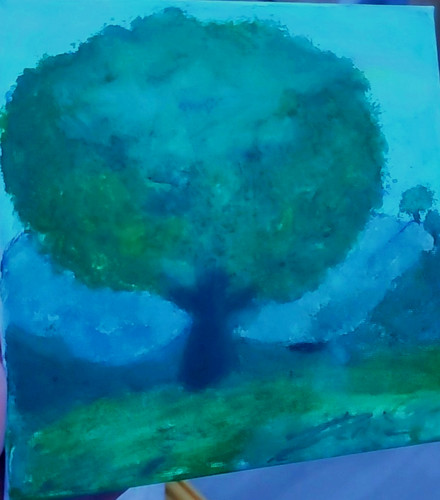 Peinture faîte avec - , une