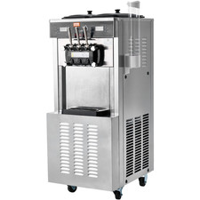 VEVOR Machine À Crème Glacée Appareil À Glace Italienne 3 Saveurs 34-44 L/H