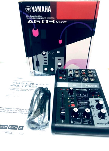 Yamaha ag03mk2 noir 3ch - ag03mk2,
